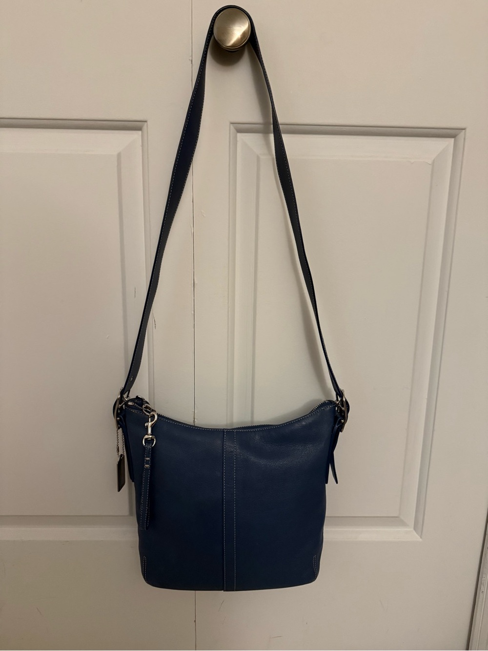 Coach Vintage Legacy Slim Duffle Blue Bag - Picture 3 of 15